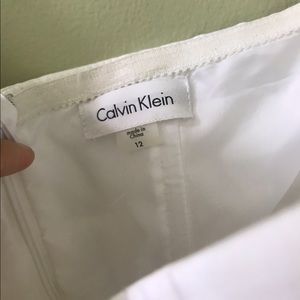 White Calvin Klein Strapless